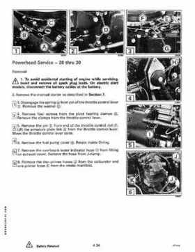 1993 Johnson Evinrude "ET" 9.9 thru 30 Service Repair Manual, P/N 508282, Page 170