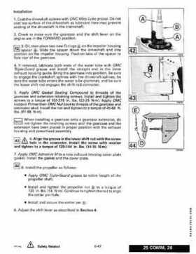 1993 Johnson Evinrude "ET" 9.9 thru 30 Service Repair Manual, P/N 508282, Page 266