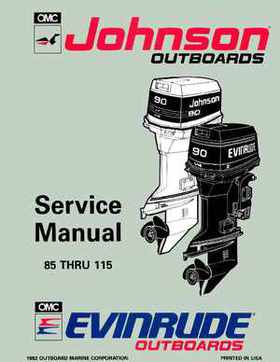 1993 Johnson Evinrude "ET" 90 degrees CV Service Repair Manual, P/N 508285, Page 1