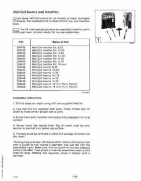 1993 Johnson Evinrude "ET" 90 degrees CV Service Repair Manual, P/N 508285, Page 47