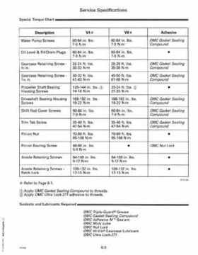 1993 Johnson Evinrude "ET" 90 degrees CV Service Repair Manual, P/N 508285, Page 186