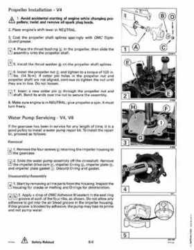 1993 Johnson Evinrude "ET" 90 degrees CV Service Repair Manual, P/N 508285, Page 189
