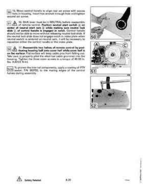 1993 Johnson Evinrude "ET" 90 degrees CV Service Repair Manual, P/N 508285, Page 273