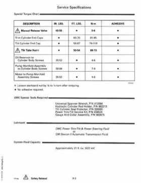 1993 Johnson Evinrude "ET" 90 degrees CV Service Repair Manual, P/N 508285, Page 279