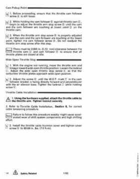 1993 Johnson Evinrude "ET" 90 degrees LV Service Repair Manual, P/N 508287, Page 56