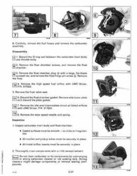 1993 Johnson Evinrude "ET" 90 degrees LV Service Repair Manual, P/N 508287, Page 99
