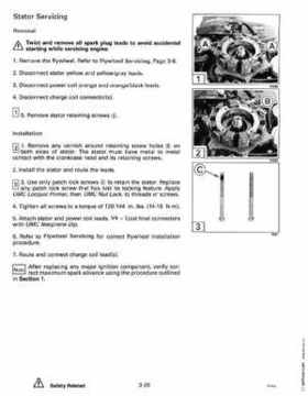 1993 Johnson Evinrude "ET" 90 degrees LV Service Repair Manual, P/N 508287, Page 136