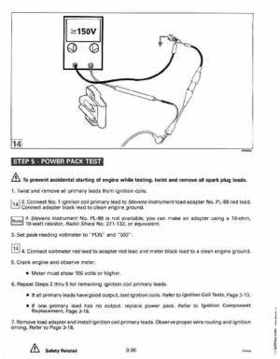 1993 Johnson Evinrude "ET" 90 degrees LV Service Repair Manual, P/N 508287, Page 152