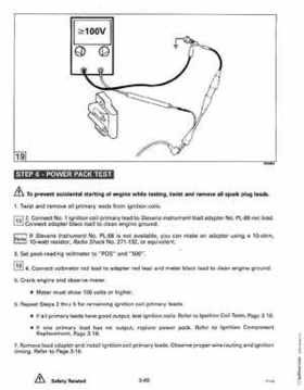 1993 Johnson Evinrude "ET" 90 degrees LV Service Repair Manual, P/N 508287, Page 176