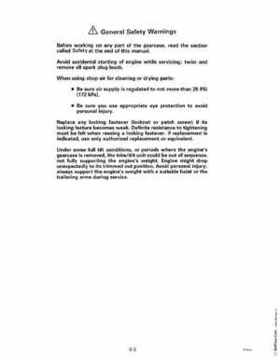 1993 Johnson Evinrude "ET" 90 degrees LV Service Repair Manual, P/N 508287, Page 267
