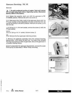 1993 Johnson Evinrude "ET" 90 degrees LV Service Repair Manual, P/N 508287, Page 276