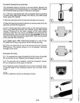 1993 Johnson Evinrude "ET" 90 degrees LV Service Repair Manual, P/N 508287, Page 321