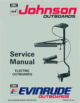 1993 Johnson Evinrude "ET" Electric Outboards Service Repair Manual, P/N 508280, Page 1