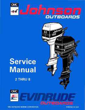 1994 Johnson/Evinrude "ER" 2 thru 8 outboards Service Repair Manual P/N 500606, Page 1