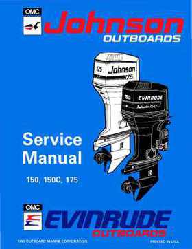 1994 Johnson Evinrude "ER" 60 LV 150, 150C, 175 Service Repair Manual, P/N 500611, Page 1