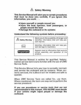 1994 Johnson Evinrude "ER" 60 LV 150, 150C, 175 Service Repair Manual, P/N 500611, Page 2