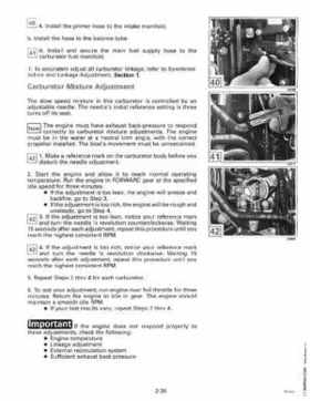 1994 Johnson Evinrude "ER" 60 LV 150, 150C, 175 Service Repair Manual, P/N 500611, Page 82