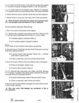 1994 Johnson Evinrude "ER" 60 LV 150, 150C, 175 Service Repair Manual, P/N 500611, Page 86