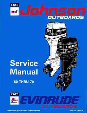 1994 Johnson/Evinrude "ER" 60 thru 70 outboards Service Repair Manual P/N 500609, Page 1