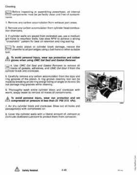 1994 Johnson/Evinrude "ER" 9.9 thru 30 outboards Service Repair Manual P/N 500607, Page 181