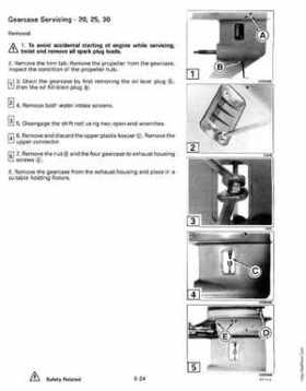 1994 Johnson/Evinrude "ER" 9.9 thru 30 outboards Service Repair Manual P/N 500607, Page 250