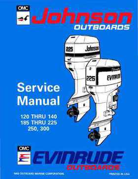 1994 Johnson Evinrude "ER" 90 LV 120 thru 140, 185 thru 225, 250, 300 Service Repair Manual P/N 500612, Page 1