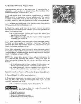 1994 Johnson Evinrude "ER" 90 LV 120 thru 140, 185 thru 225, 250, 300 Service Repair Manual P/N 500612, Page 106