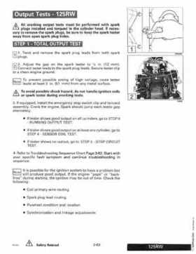 1994 Johnson Evinrude "ER" 90 LV 120 thru 140, 185 thru 225, 250, 300 Service Repair Manual P/N 500612, Page 182