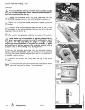 1994 Johnson Evinrude "ER" 90 LV 120 thru 140, 185 thru 225, 250, 300 Service Repair Manual P/N 500612, Page 297