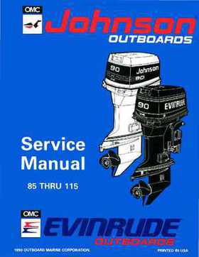 1994 Johnson/Evinrude "ER" CV 85 thru 115 outboards Service Repair Manual P/N 500610, Page 1