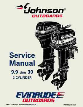1995 Johnson Evinrude "EO" 9.9 thru 30, 2-Cylinder Service Repair Manual, P/N 503146, Page 1