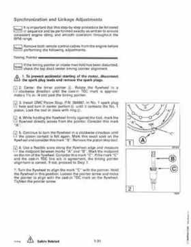 1995 Johnson Evinrude "EO" 90 CV 85 thru 115 Service Repair Manual, P/N 503150, Page 37