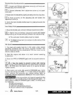 1995 Johnson/Evinrude Outboards 40 thru 55 2-Cylinder Service Repair Manual P/N 503148, Page 49