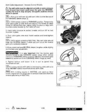 1995 Johnson/Evinrude Outboards 40 thru 55 2-Cylinder Service Repair Manual P/N 503148, Page 252