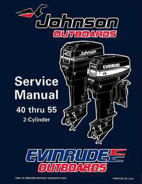 1996 Johnson Evinrude "ED" 40 thru 55 2-Cylinder Service Repair Manual, P/N 507124, Page 1