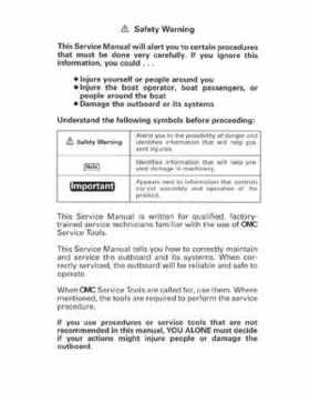 1996 Johnson Evinrude "ED" 40 thru 55 2-Cylinder Service Repair Manual, P/N 507124, Page 2