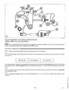 1996 Johnson Evinrude "ED" 40 thru 55 2-Cylinder Service Repair Manual, P/N 507124, Page 48