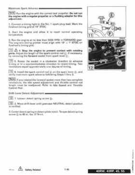 1996 Johnson Evinrude "ED" 40 thru 55 2-Cylinder Service Repair Manual, P/N 507124, Page 51