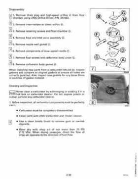 1996 Johnson Evinrude "ED" 40 thru 55 2-Cylinder Service Repair Manual, P/N 507124, Page 92