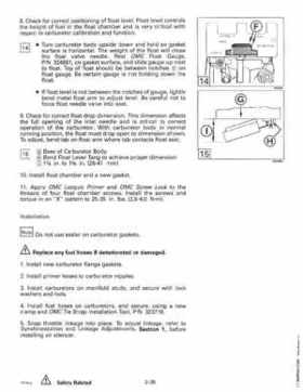 1996 Johnson Evinrude "ED" 40 thru 55 2-Cylinder Service Repair Manual, P/N 507124, Page 95