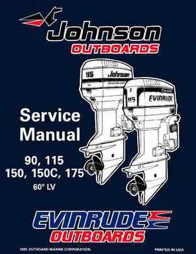1996 Johnson Evinrude "ED" 60 LV 90, 115, 150, 150C, 175 Service Repair Manual, P/N 507127, Page 1