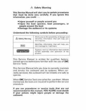 1996 Johnson Evinrude "ED" 9.9 thru 30 2-Cylinder Service Repair Manual, P/N 507122, Page 2