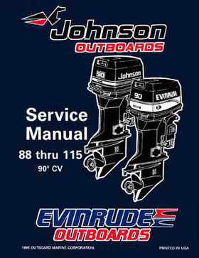 1996 Johnson Evinrude "ED" 90 CV 88 thru 115 Service Repair Manual, P/N 507126, Page 1