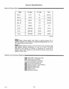 1996 Johnson Evinrude "ED" 90 CV 88 thru 115 Service Repair Manual, P/N 507126, Page 9