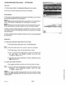 1996 Johnson/Evinrude Outboards 25, 35 3-Cylinder Service Repair Manual P/N 507123, Page 74