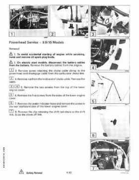 1996 Johnson/Evinrude Outboards 8 thru 15 Four-Stroke Service Repair Manual P/N 507121, Page 122