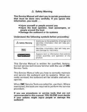 1997 Johnson Evinrude "EU" 125C, 130, 200, 225, 250 90 LV Service Repair Manual, P/N 507269, Page 2