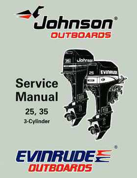 1997 Johnson/Evinrude EU 25, 35 HP 3-Cylinder outboards Service Repair Manual P/N 507264, Page 1