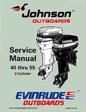 1997 Johnson Evinrude "EU" 40 thru 55 2-Cylinder Service Repair Manual, P/N 507265, Page 1