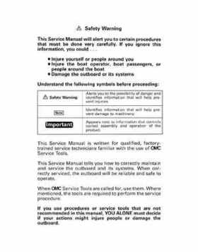 1997 Johnson Evinrude "EU" 40 thru 55 2-Cylinder Service Repair Manual, P/N 507265, Page 2